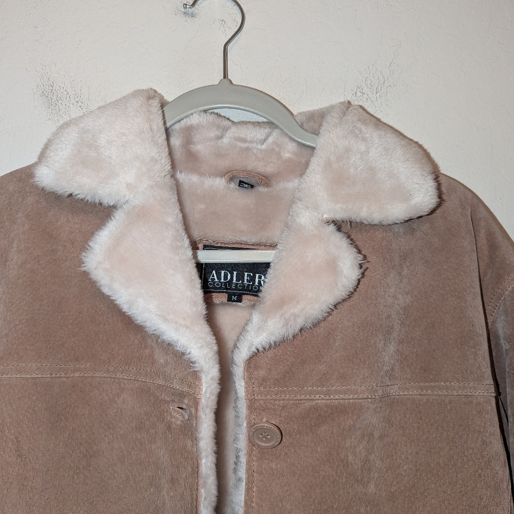 Adler Collection Genuine Leather Tan Jacket Size Medium - Picture 7 of 10